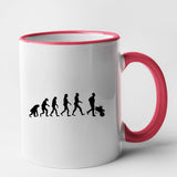 Mug Évolution jardinage Rouge