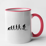 Mug Évolution ski Rouge