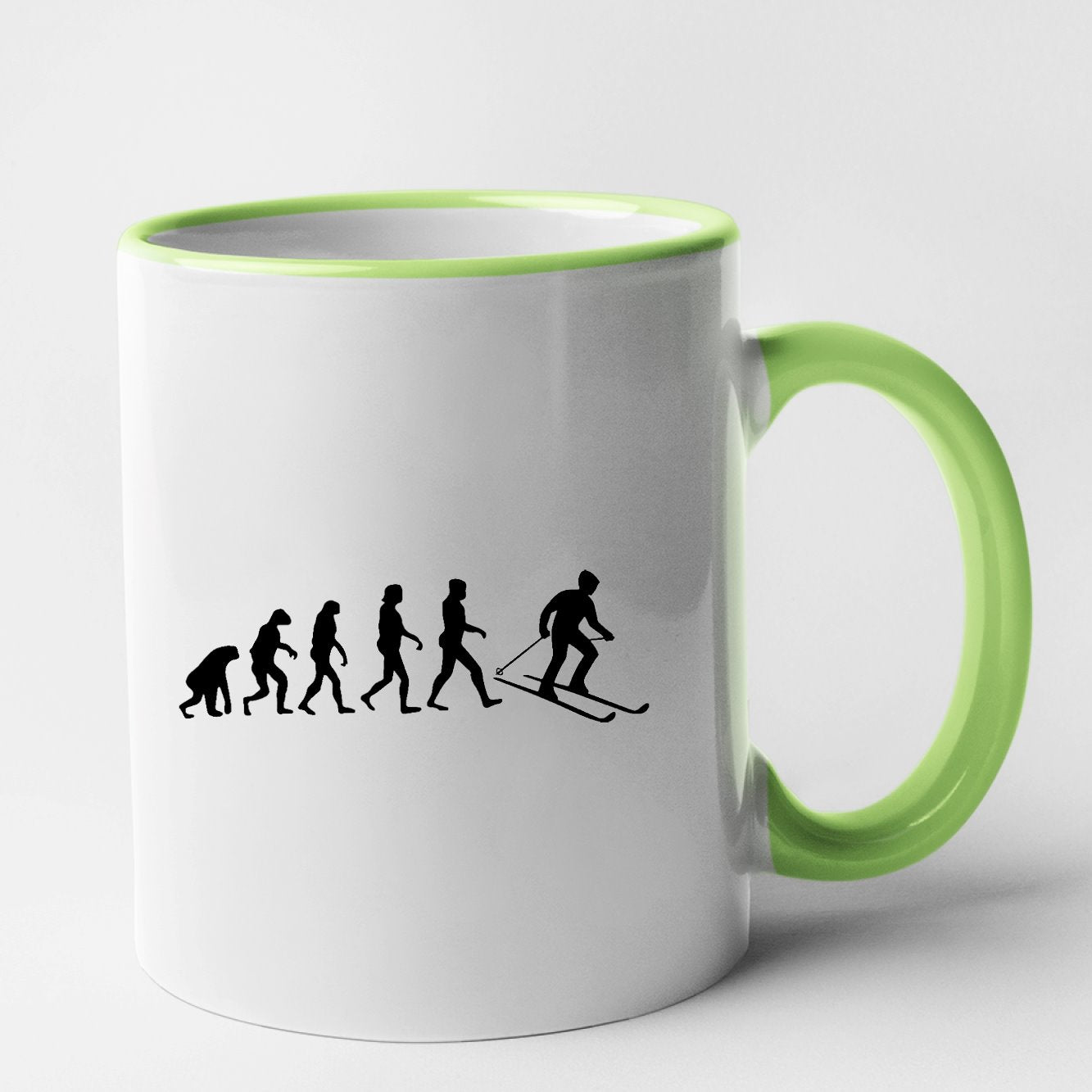 Mug Évolution ski Vert