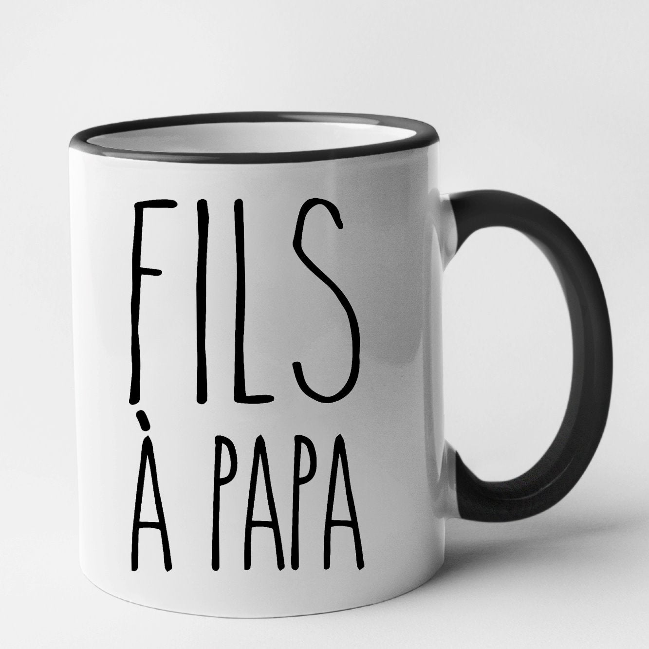 Mug Fils à papa Noir