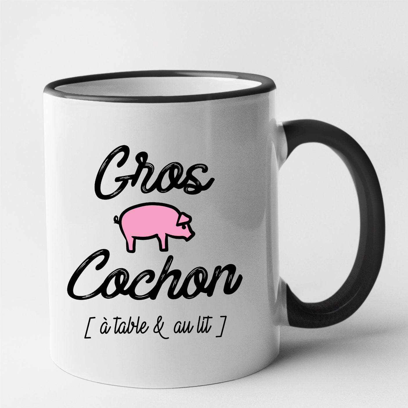 Mug Gros cochon Noir