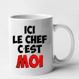 Mug Ici le chef c'est moi Blanc