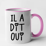 Mug Il a dit oui Rose