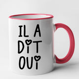 Mug Il a dit oui Rouge