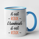 Mug Il est roux l'bonheur Bleu