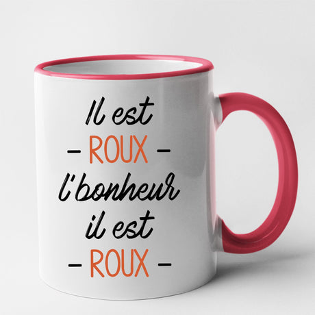 Mug Il est roux l'bonheur Rouge