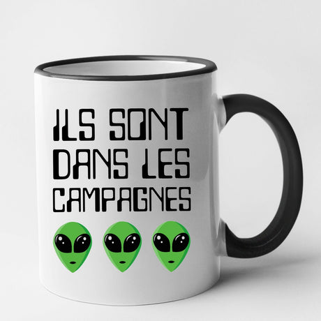 Mug Ils sont dans les campagnes Noir