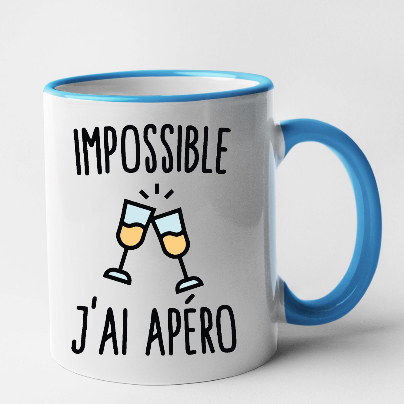 Mug Impossible j'ai apéro Bleu