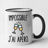 Mug Impossible j'ai apéro Noir