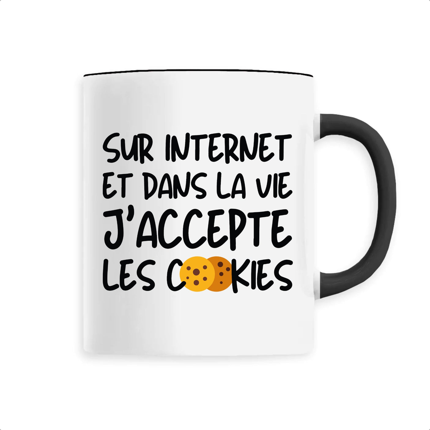 Mug J'accepte les cookies 