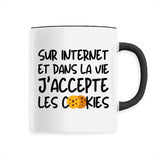 Mug J'accepte les cookies 