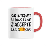 Mug J'accepte les cookies 