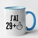 Mug J'ai 30 ans 29 + 1 Bleu