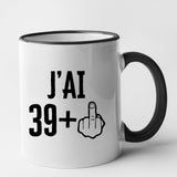 Mug J'ai 40 ans 39 + 1 Noir