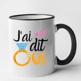 Mug J'ai dit oui Noir