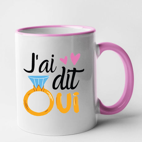 Mug J'ai dit oui Rose