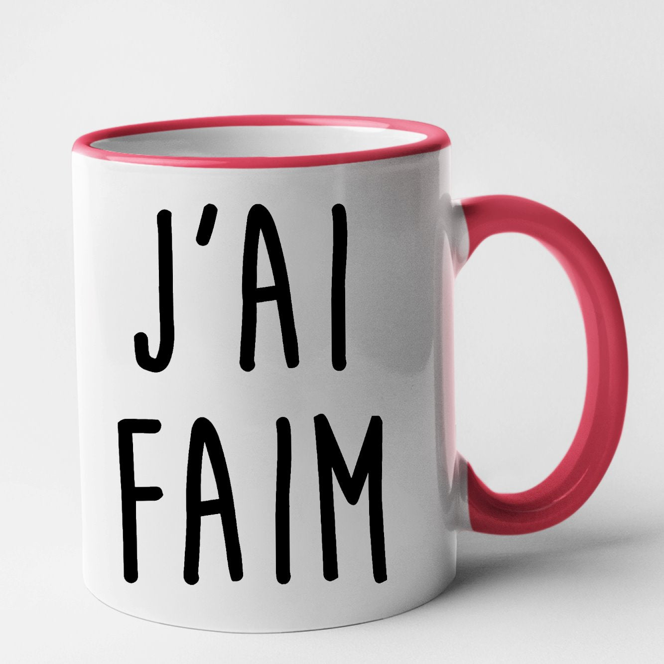 Mug J'ai faim Rouge