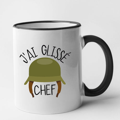 Mug J'ai glissé chef Noir