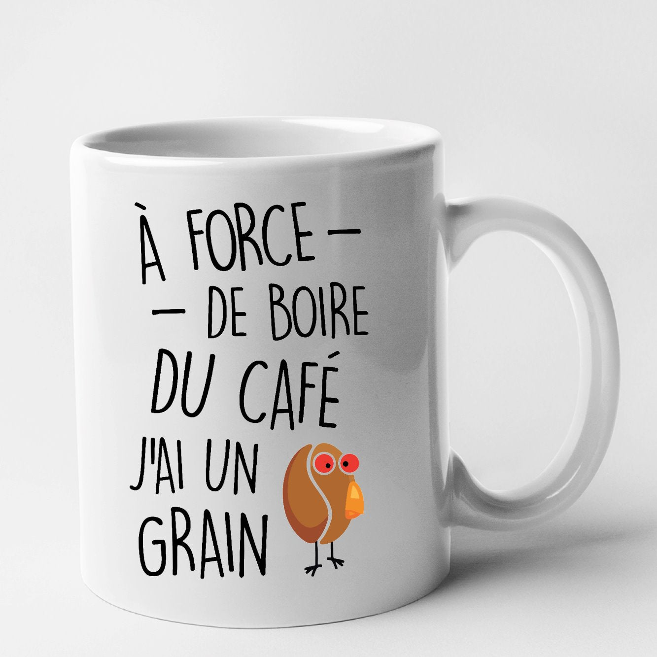 Mug J'ai un grain de café Blanc