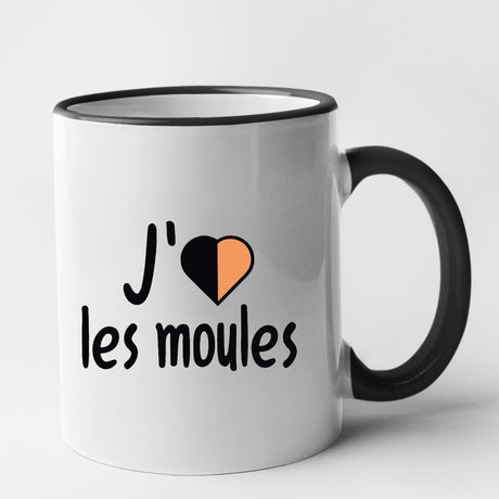 Mug J'aime les moules Noir