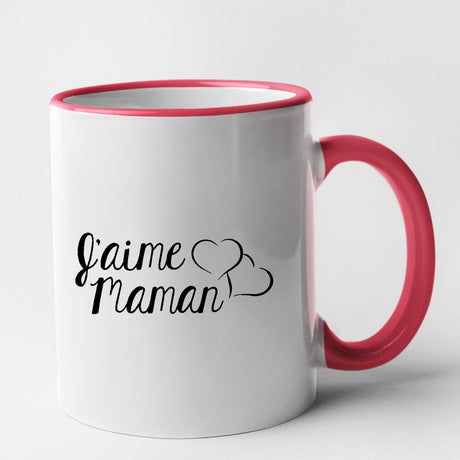 Mug J'aime maman Rouge