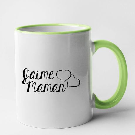 Mug J'aime maman Vert