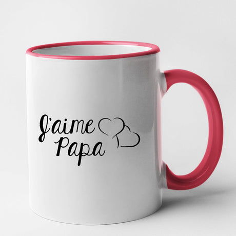 Mug J'aime papa Rouge