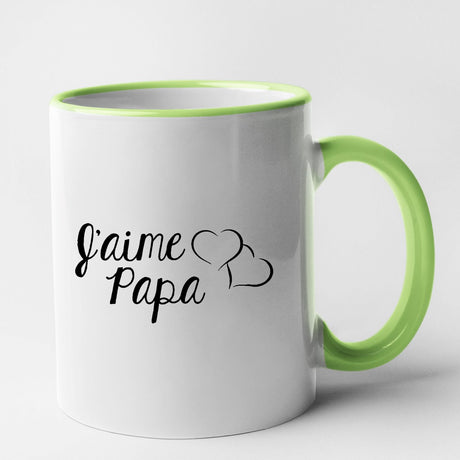 Mug J'aime papa Vert