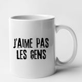 Mug J'aime pas les gens Blanc