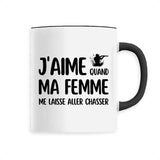 Mug J'aime quand ma femme me laisse aller chasser 