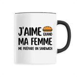Mug J'aime quand ma femme me prépare un sandwich 