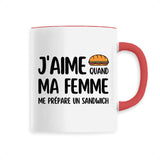 Mug J'aime quand ma femme me prépare un sandwich 