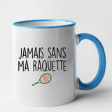 Mug Jamais sans ma raquette Bleu