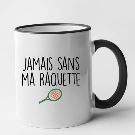 Mug Jamais sans ma raquette Noir