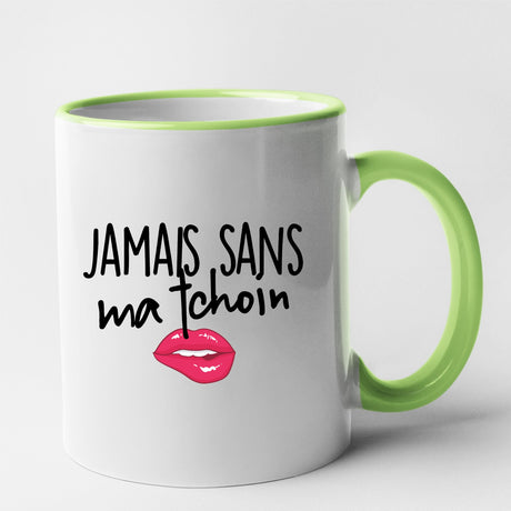 Mug Jamais sans ma tchoin Vert