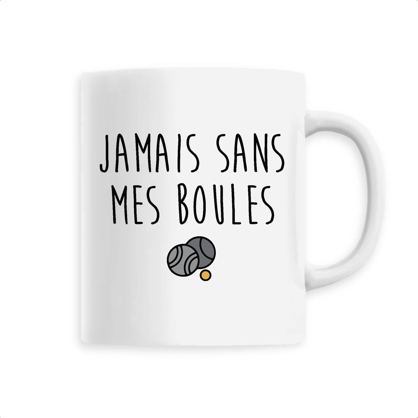 Mug Jamais sans mes boules 