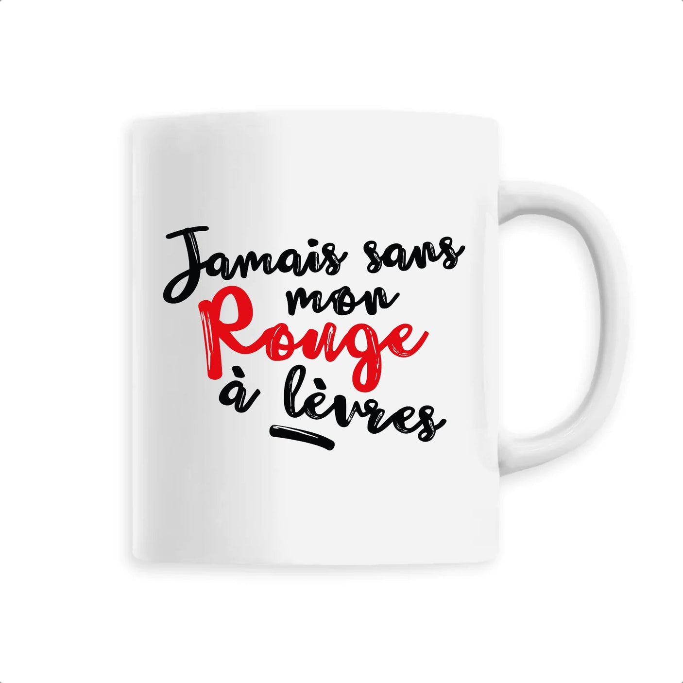 Mug Jamais sans mon rouge à lèvres 