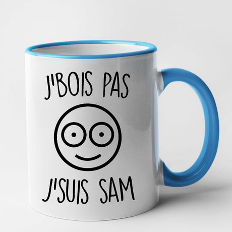 Mug J'bois pas j'suis Sam Bleu