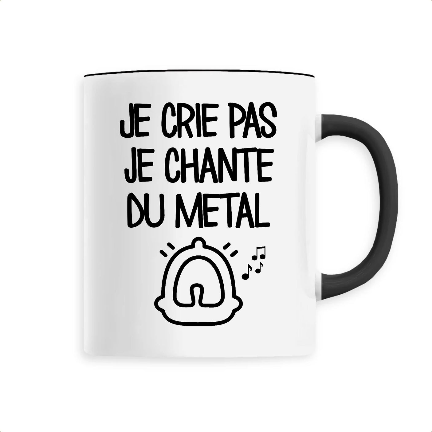 Mug Je crie pas je chante du métal 