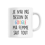 Mug Je n'ai pas besoin de Google 