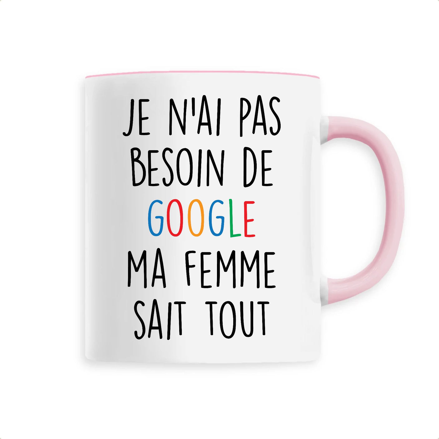 Mug Je n'ai pas besoin de Google 