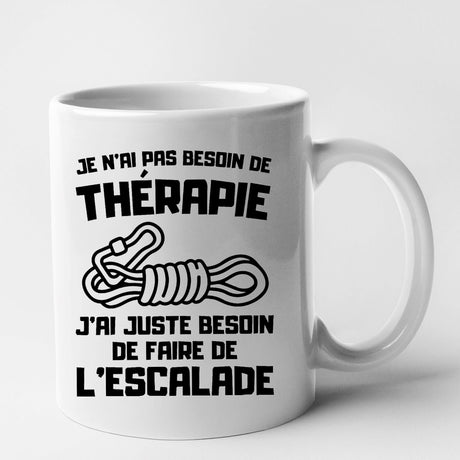 Mug Je n'ai pas besoin de thérapie juste d'escalade Blanc