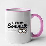 Mug Je n'ai pas sommeil Rose