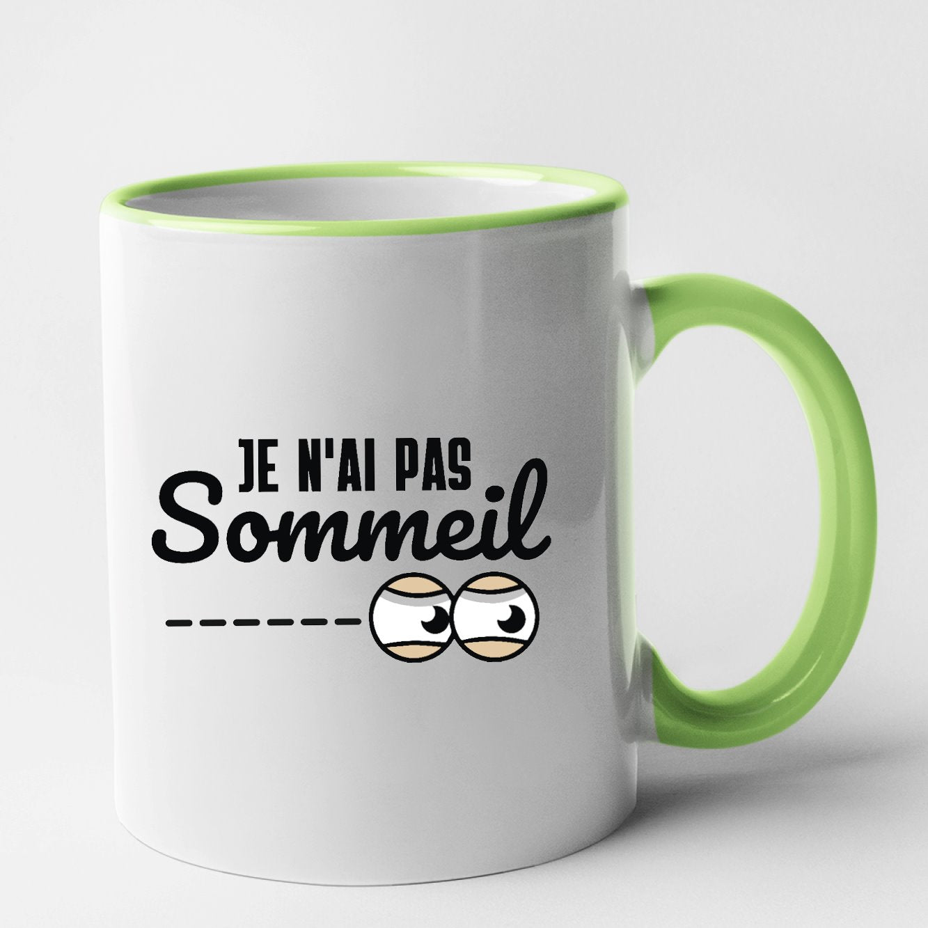 Mug Je n'ai pas sommeil Vert