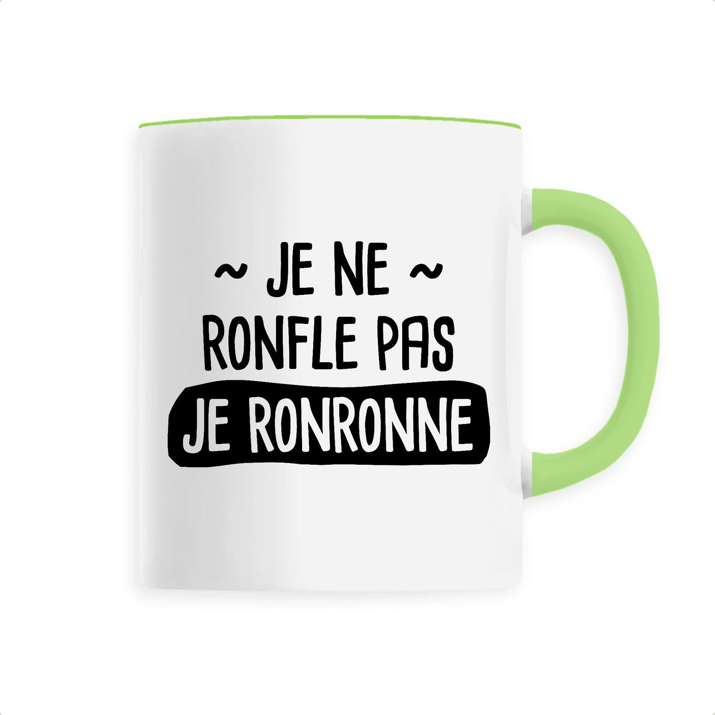 Mug Je ne ronfle pas je ronronne 