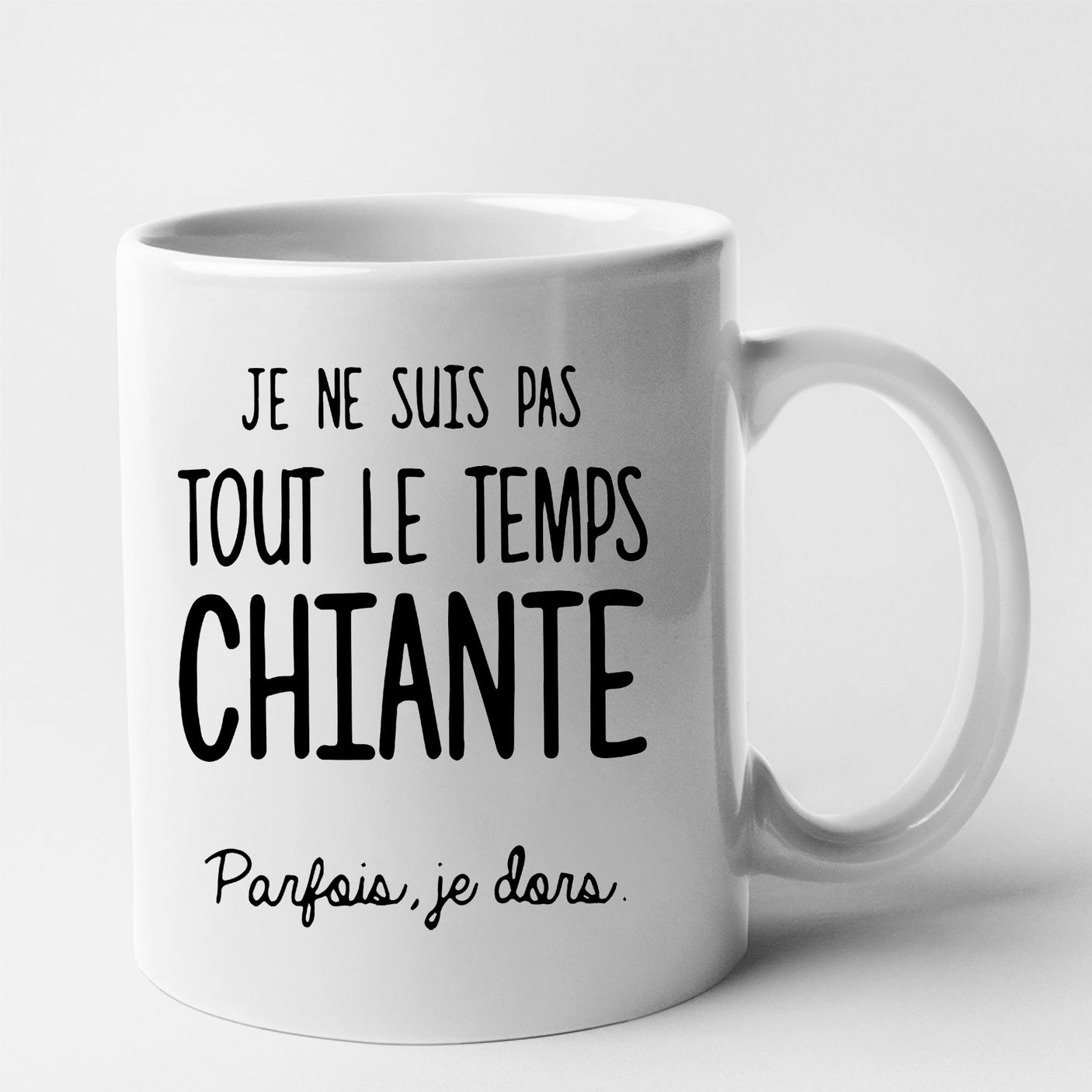 Mug Je ne suis pas chiante Blanc