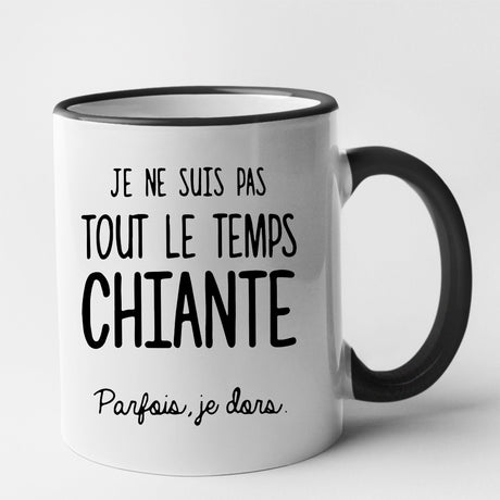 Mug Je ne suis pas chiante Noir