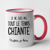 Mug Je ne suis pas chiante Rouge