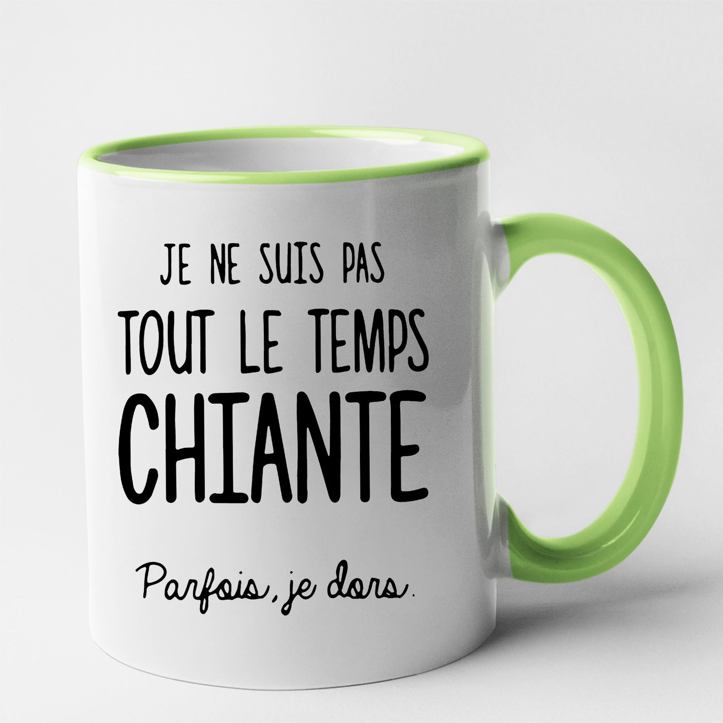 Mug Je ne suis pas chiante Vert