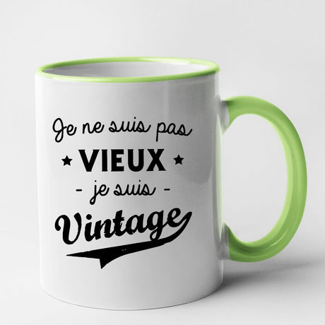 Mug Je ne suis pas vieux je suis vintage Vert